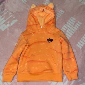 Nike toddler orange hoodie with ears